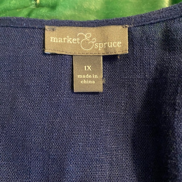 NWOT embroidered linen kimono - Picture 3 of 8